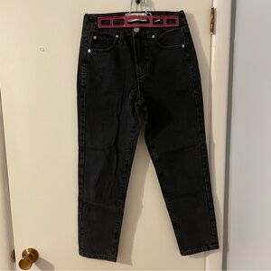 Garage Mom Jeans in Black/Charcoal